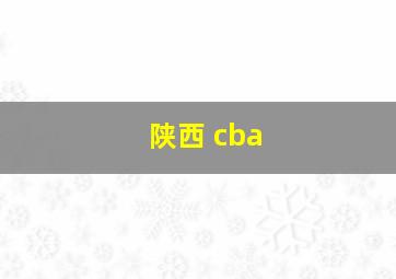 陕西 cba